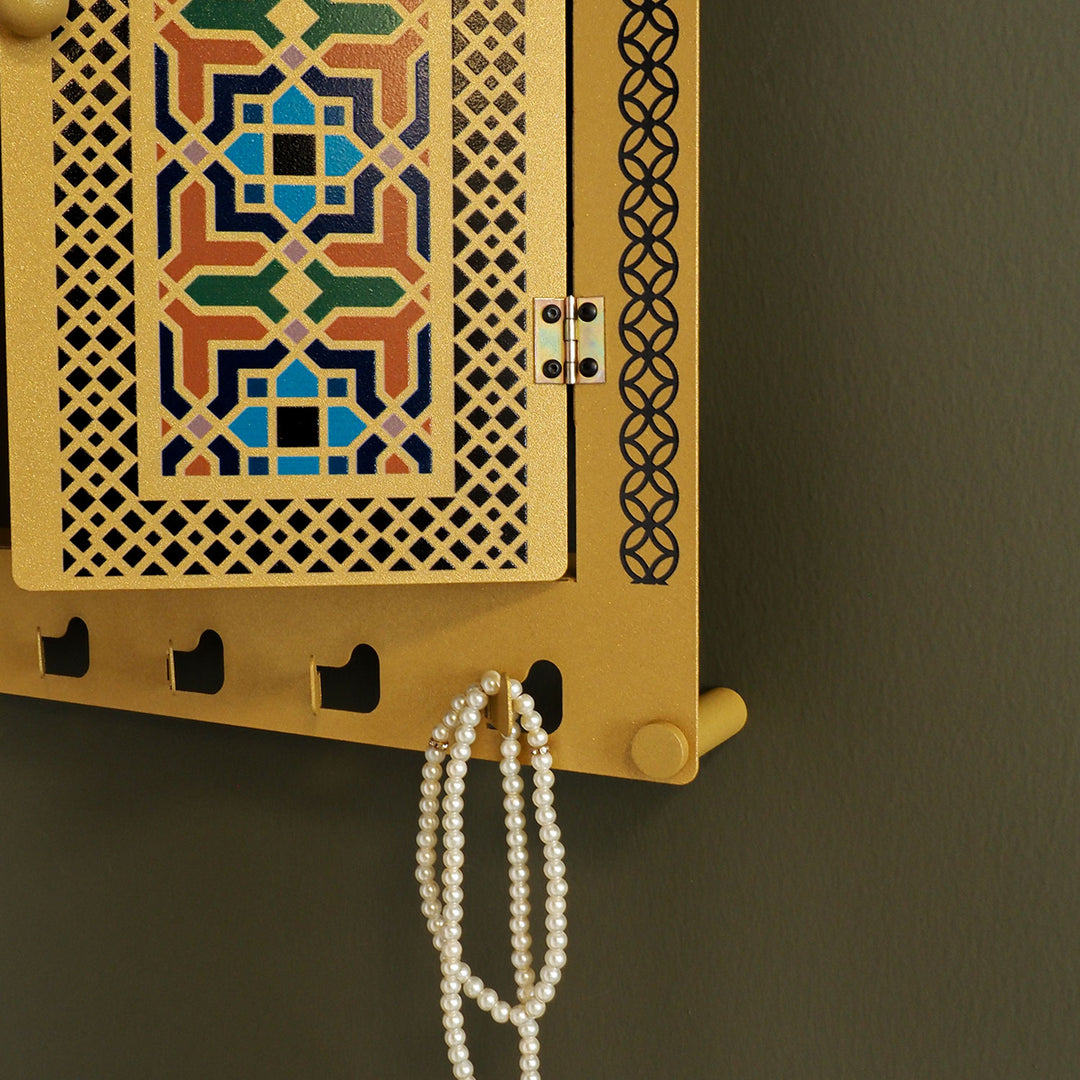 Metal Islamic Wall Display Cabinet (Mihrab Shaped) - WAMH210