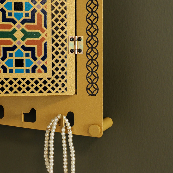 Custom Metal Islamic Wall Display Cabinet (Mihrab Shaped) - WAMH211