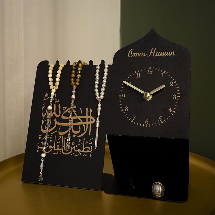 Zikr Time - Custom Metal Islamic Desk Clock - WAMH215