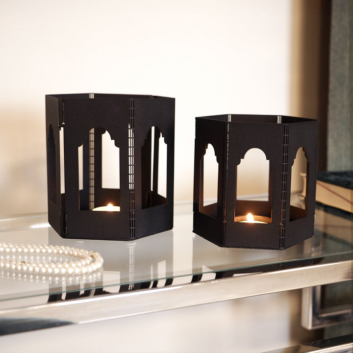 Metal Islamic Candleholder Set of 2 - WAMH228