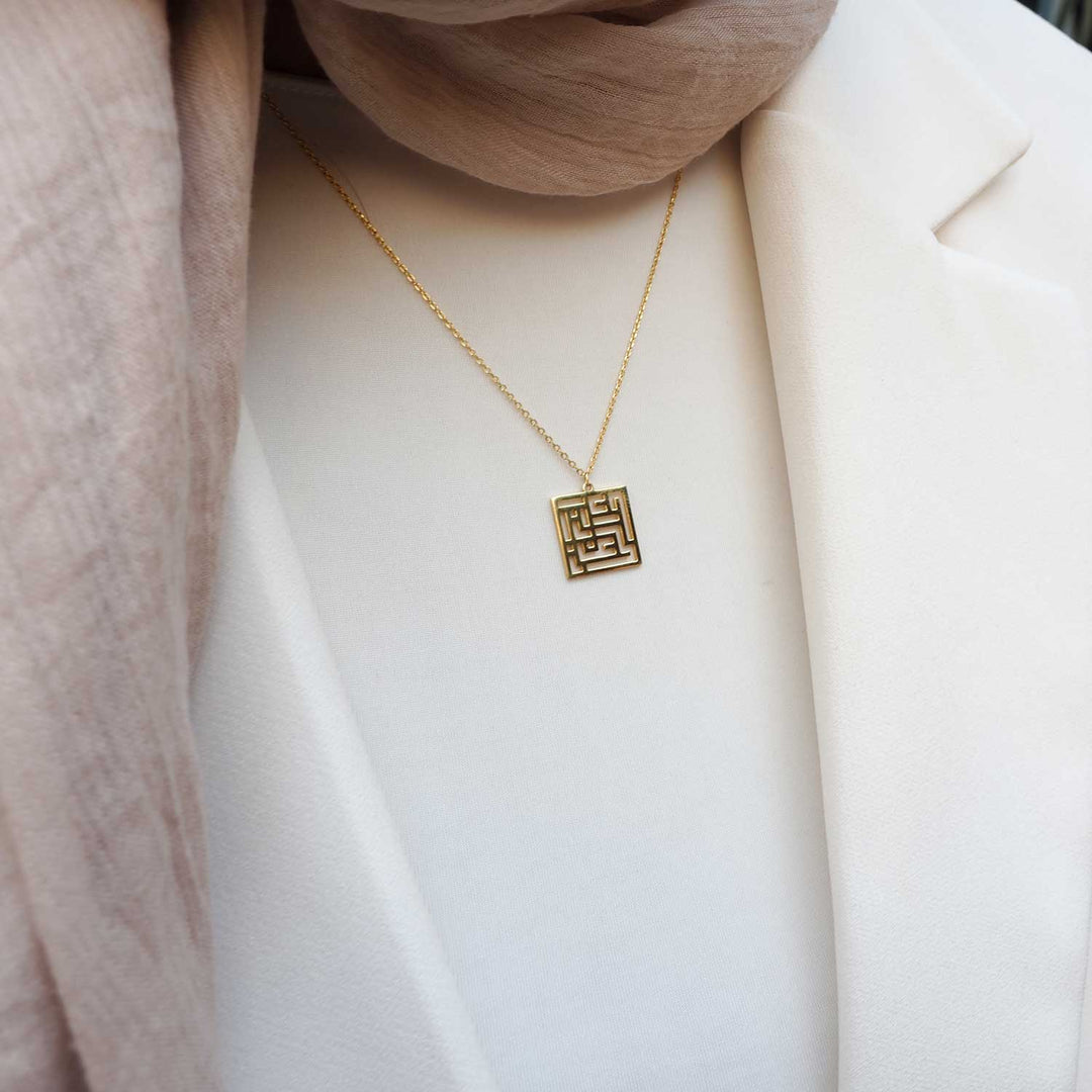 Woman, Life and Freedom Written Silver Necklace - WAMT011