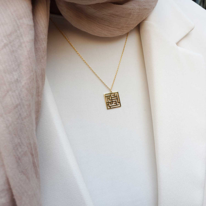 Woman, Life and Freedom Written Silver Necklace - WAMT011