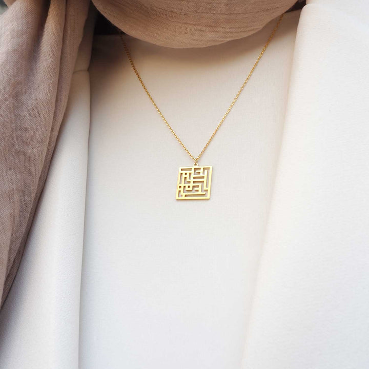 Woman, Life and Freedom Written Silver Necklace - WAMT011