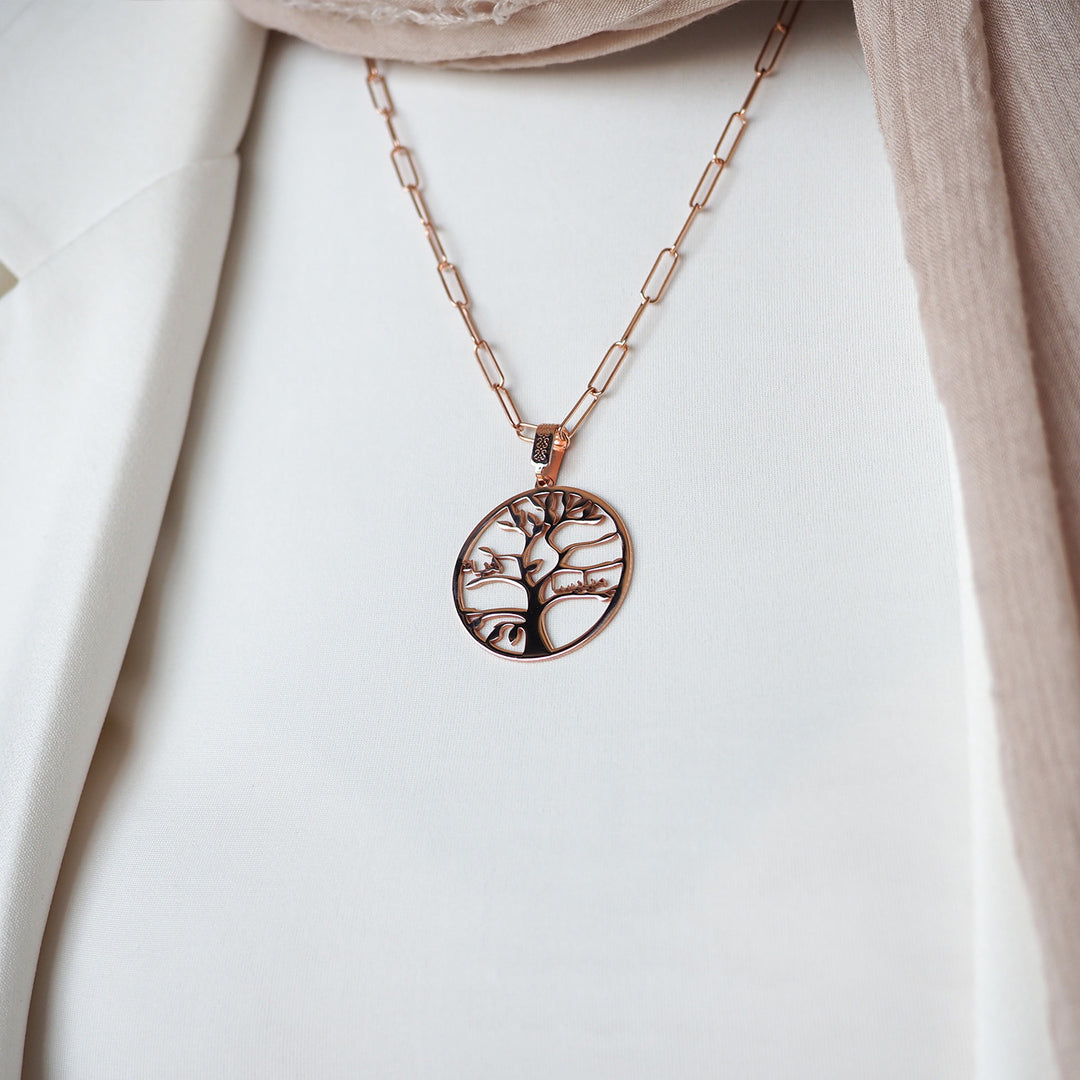 Custom Tree of Life Silver Necklace - WAMT033