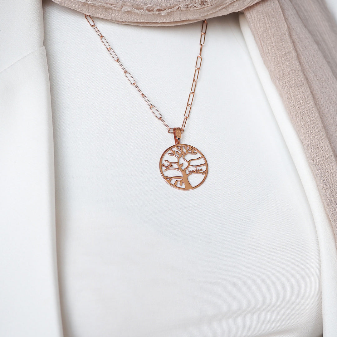 Custom Tree of Life Silver Necklace - WAMT033