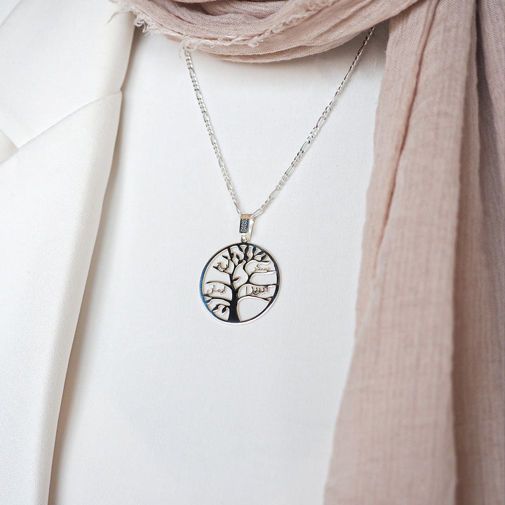 Custom Tree of Life Silver Necklace - WAMT033