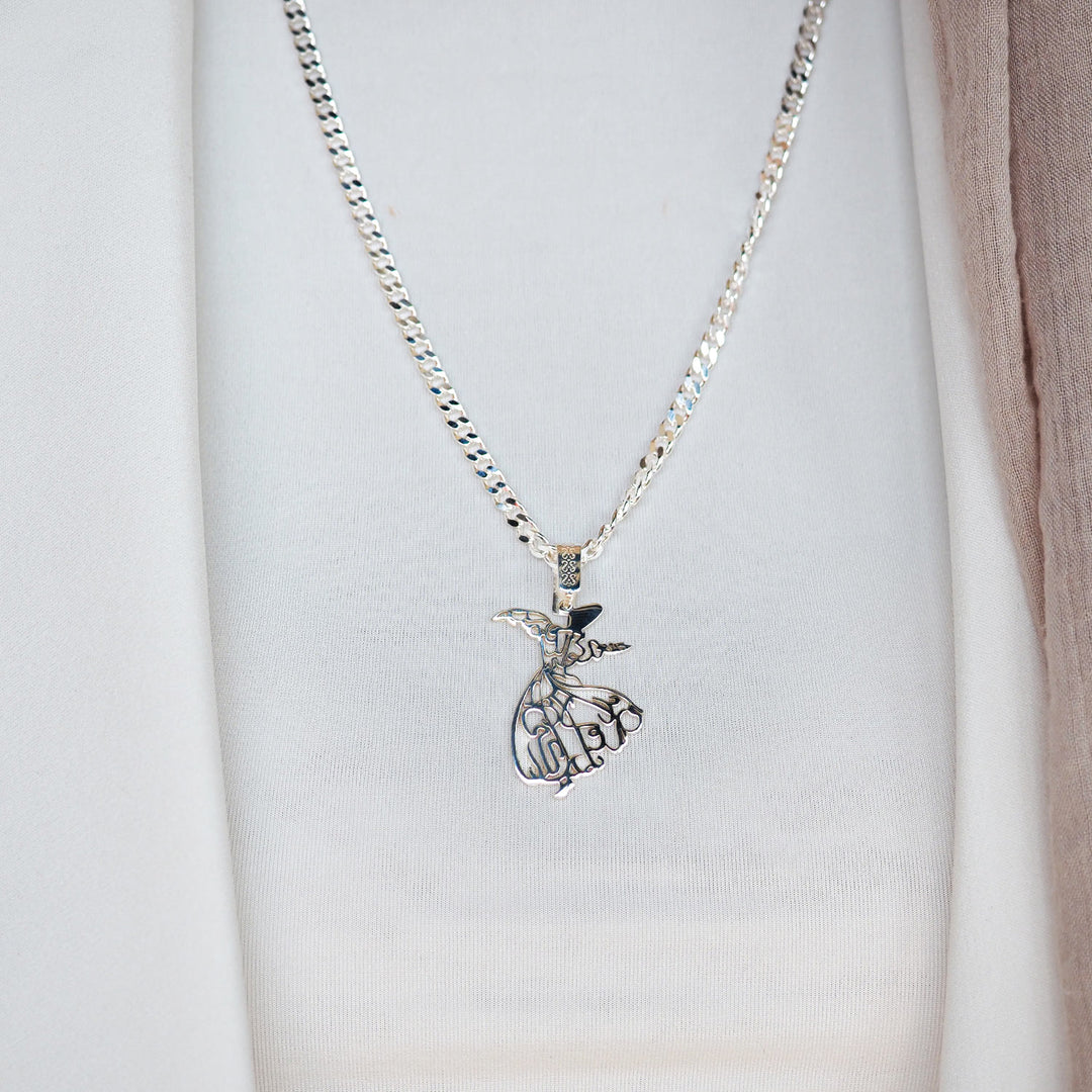 Whirling Dervish Silver Necklace - WAMT040