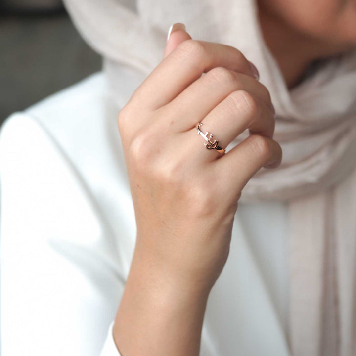 Custom Name Silver Ring (Adjustable/One Size) - WAMT044