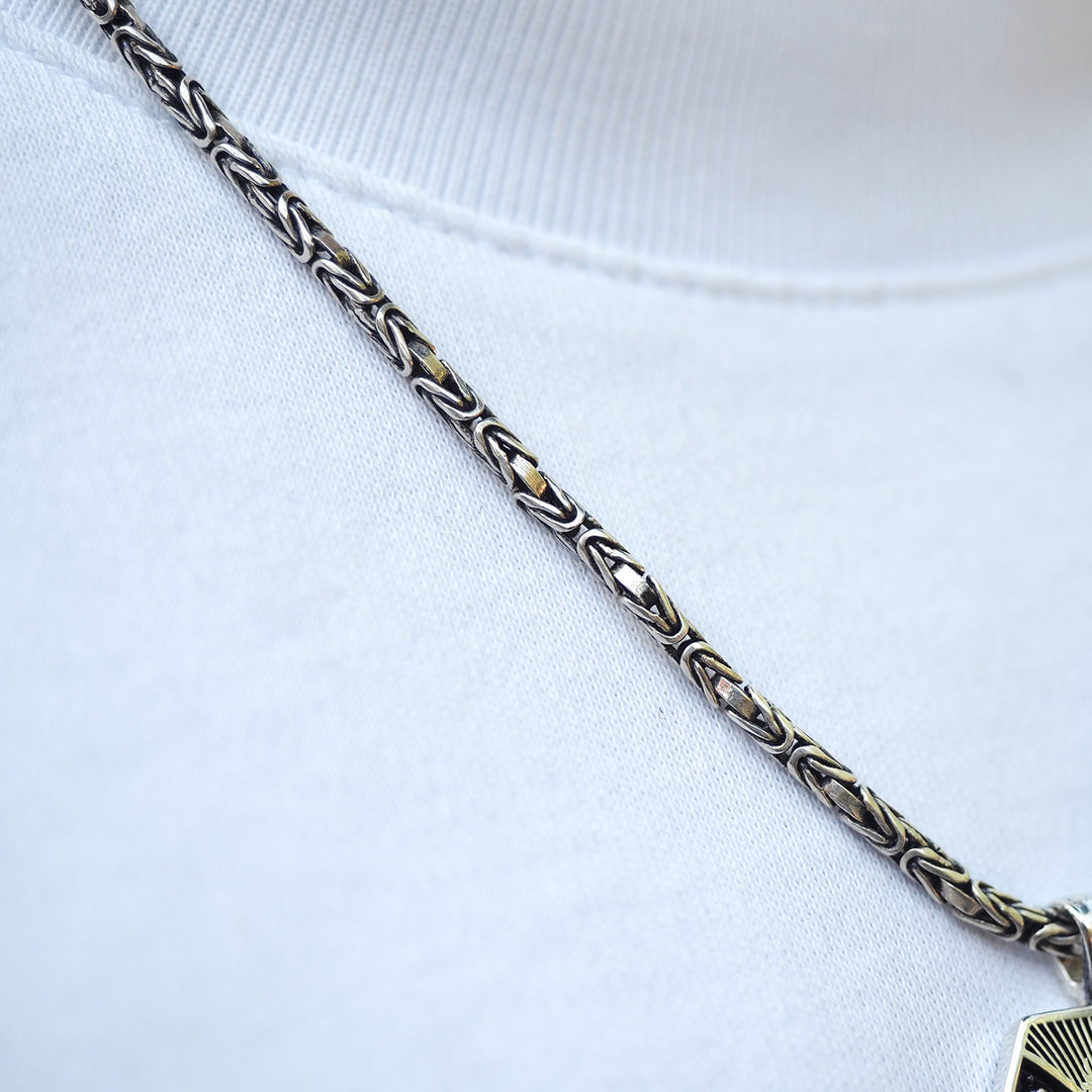 Allah Written Silver Necklace - WAMT069