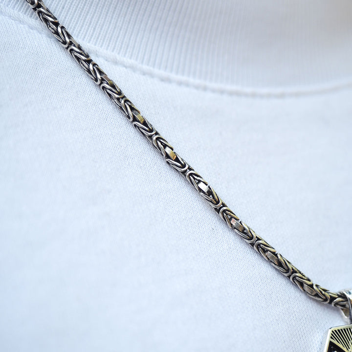 Allah Written Silver Necklace - WAMT069