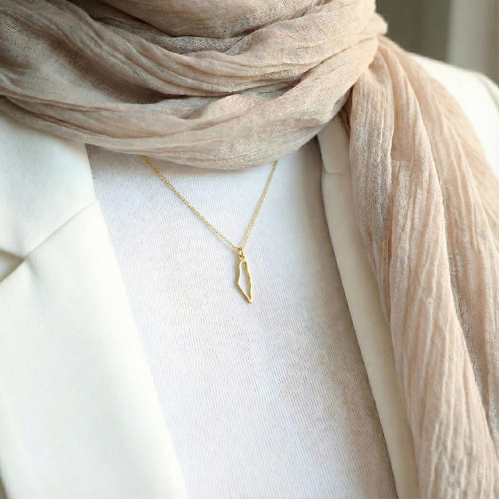 Palestine Silver Necklace - WAMT075