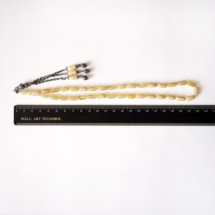 Genuine Baltic Amber Tasbeeh with Special Silver Tassel – WATD103