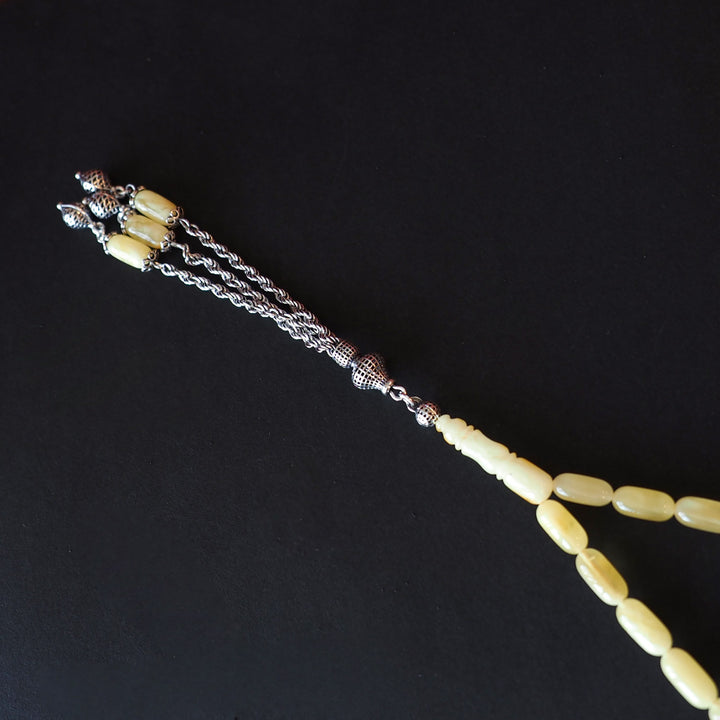 Genuine Baltic Amber Tasbeeh with Special Silver Tassel – WATD103