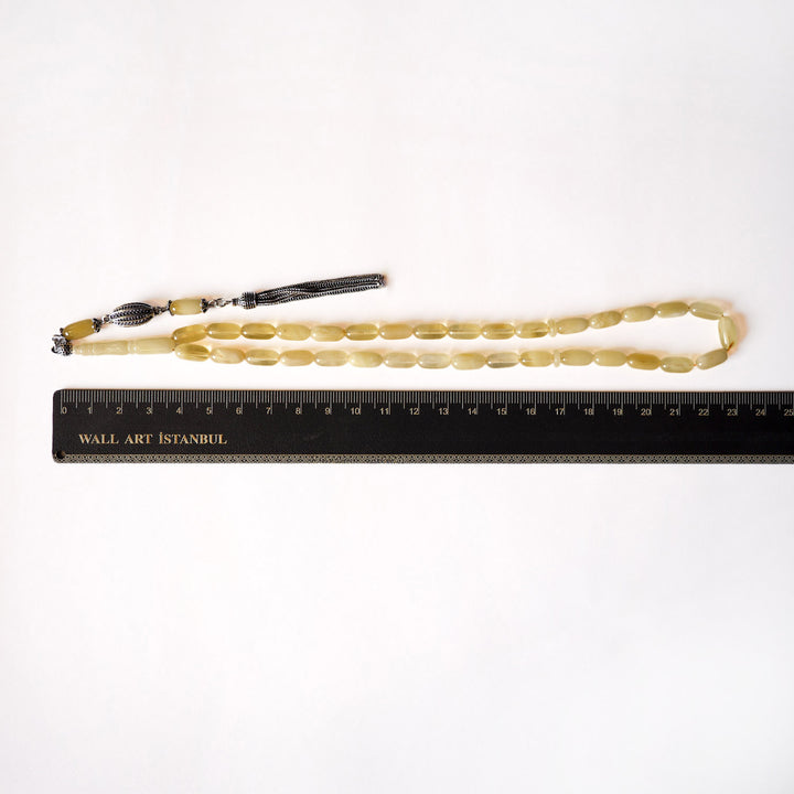 Genuine Baltic Amber Tasbeeh with Special Silver Tassel – WATD104