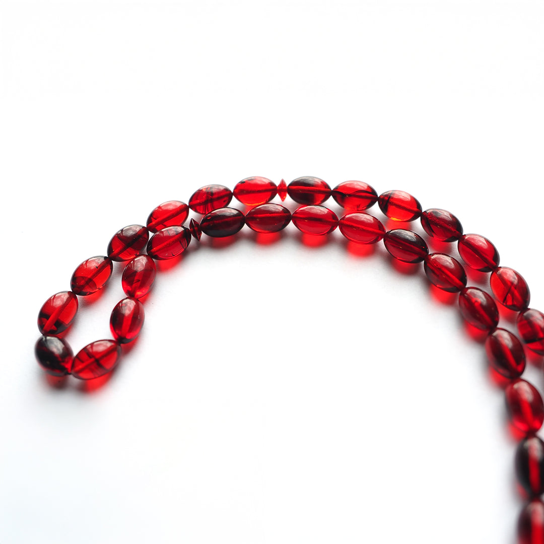 Fire Amber Tasbeeh Special Silver Tassel – WATD112