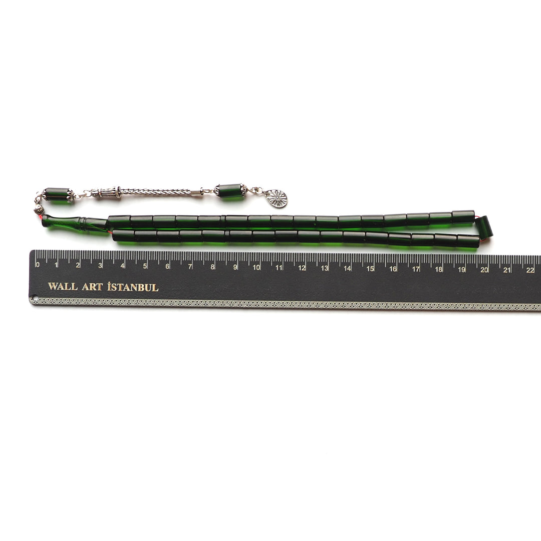 Fire Amber Tasbeeh with Special Silver Tassel – WATD125