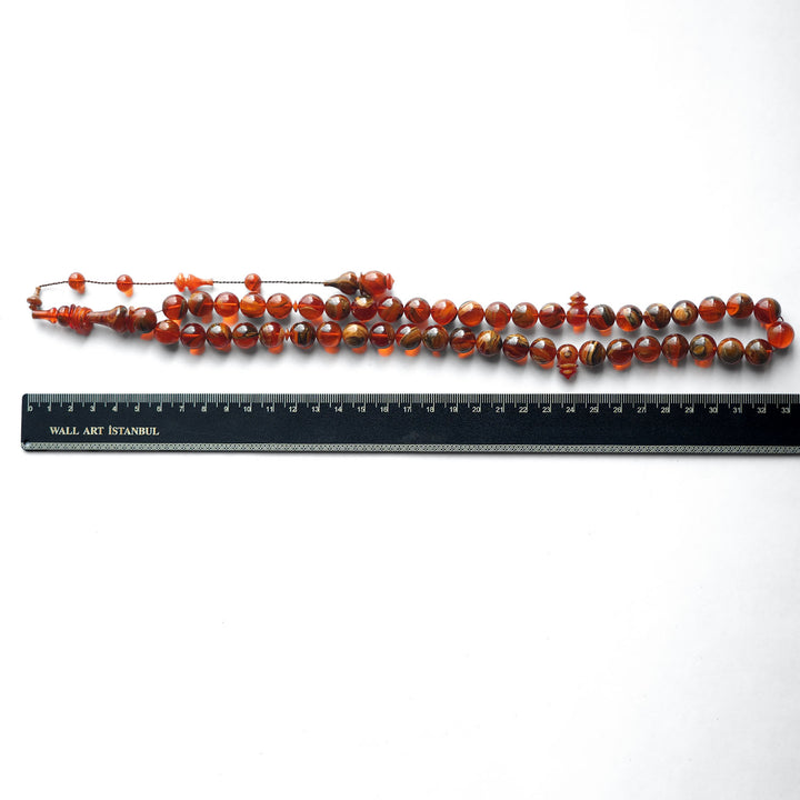 Mastercrafted 45 Beads Catalin Tasbeeh (Sphere Cut - Streaked) – WATD136