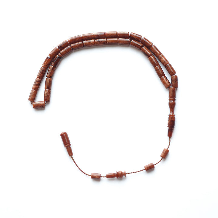 Handcrafted Pressed Amber Tasbeeh (Cut-System Style) – WATD149