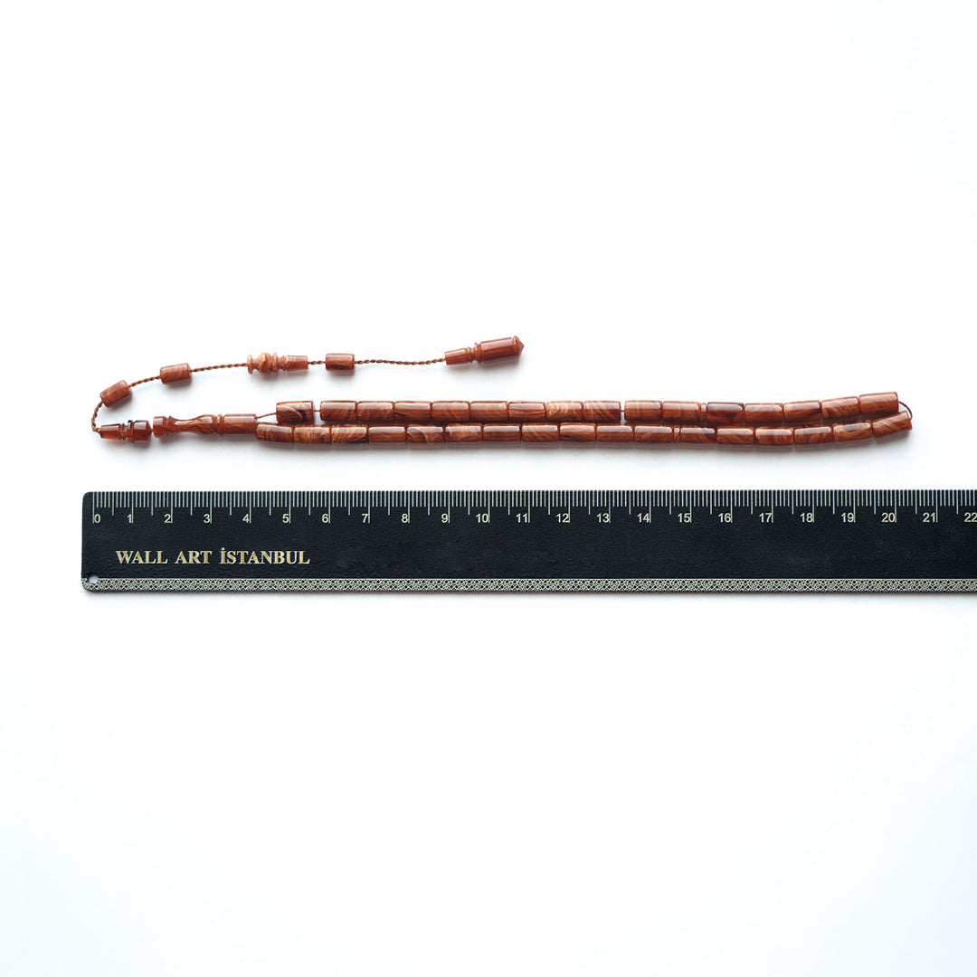 Handcrafted Pressed Amber Tasbeeh (Cut-System Style) – WATD149