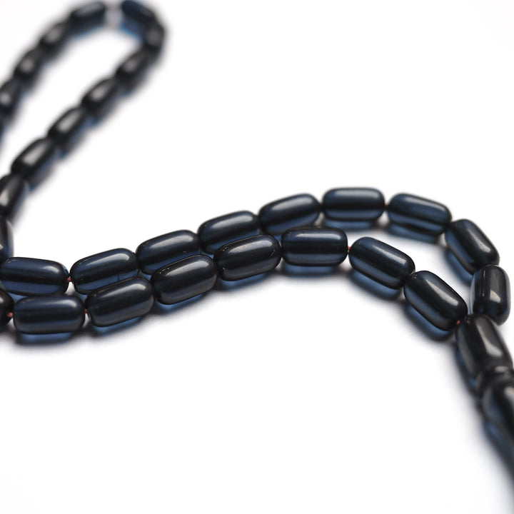 Handcrafted Pressed Fire Tasbeeh Silver Tassel – WATD182