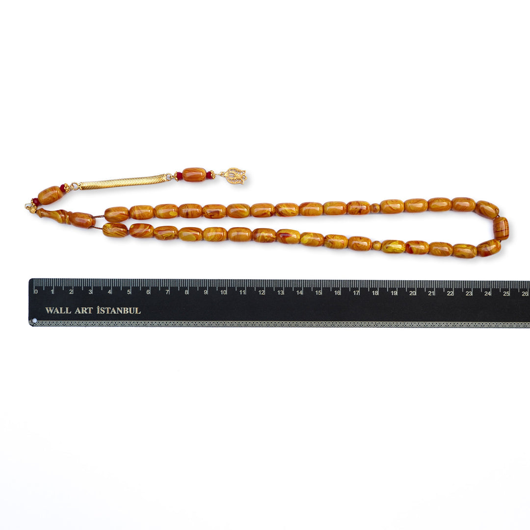 Mastercrafted Catalin Tasbeeh with Special Silver Tassel (Capsule-Cut) – WATD187