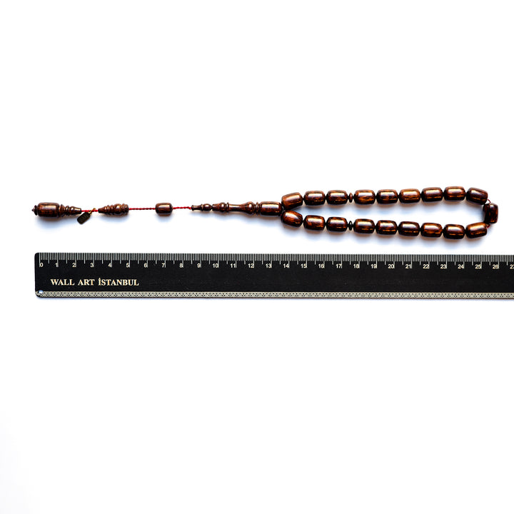 Natural Snakewood Tasbeeh (Mascot Size) - WATD189