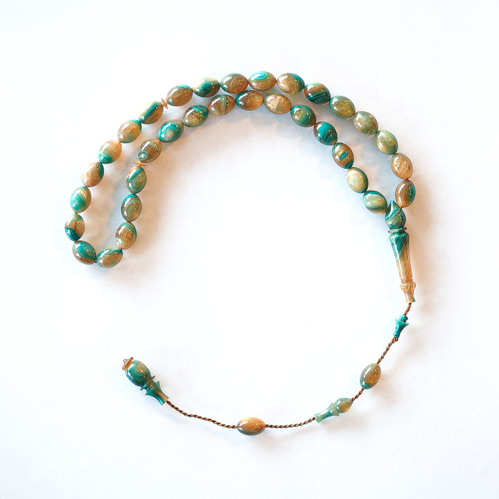 Catalin Oval-Cut Bureaucrat-Size Tasbeeh - WATD204