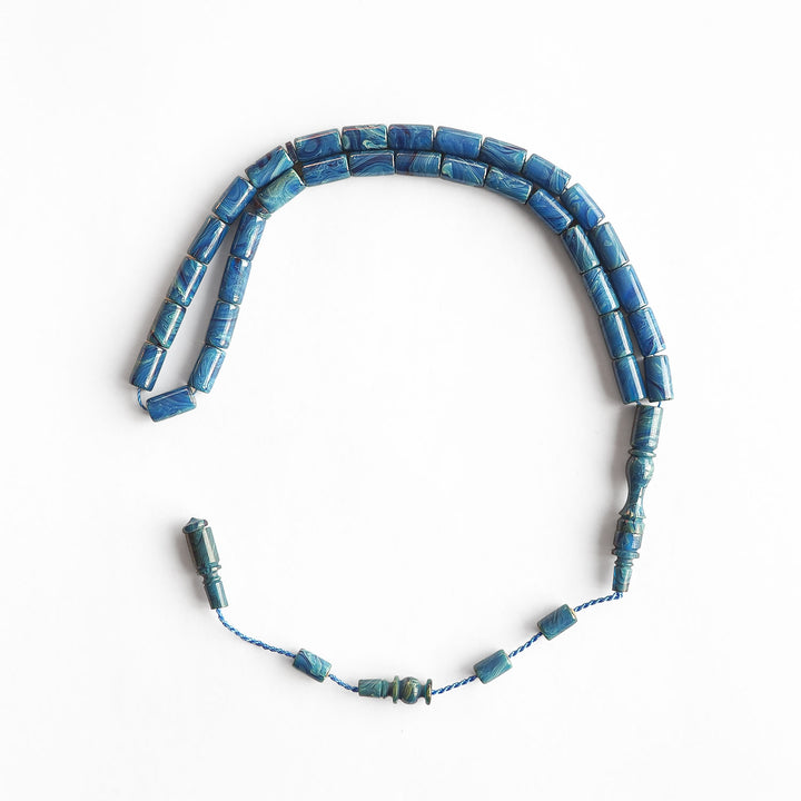 Fire Amber Faceted-Cut Tasbeeh - WATD207