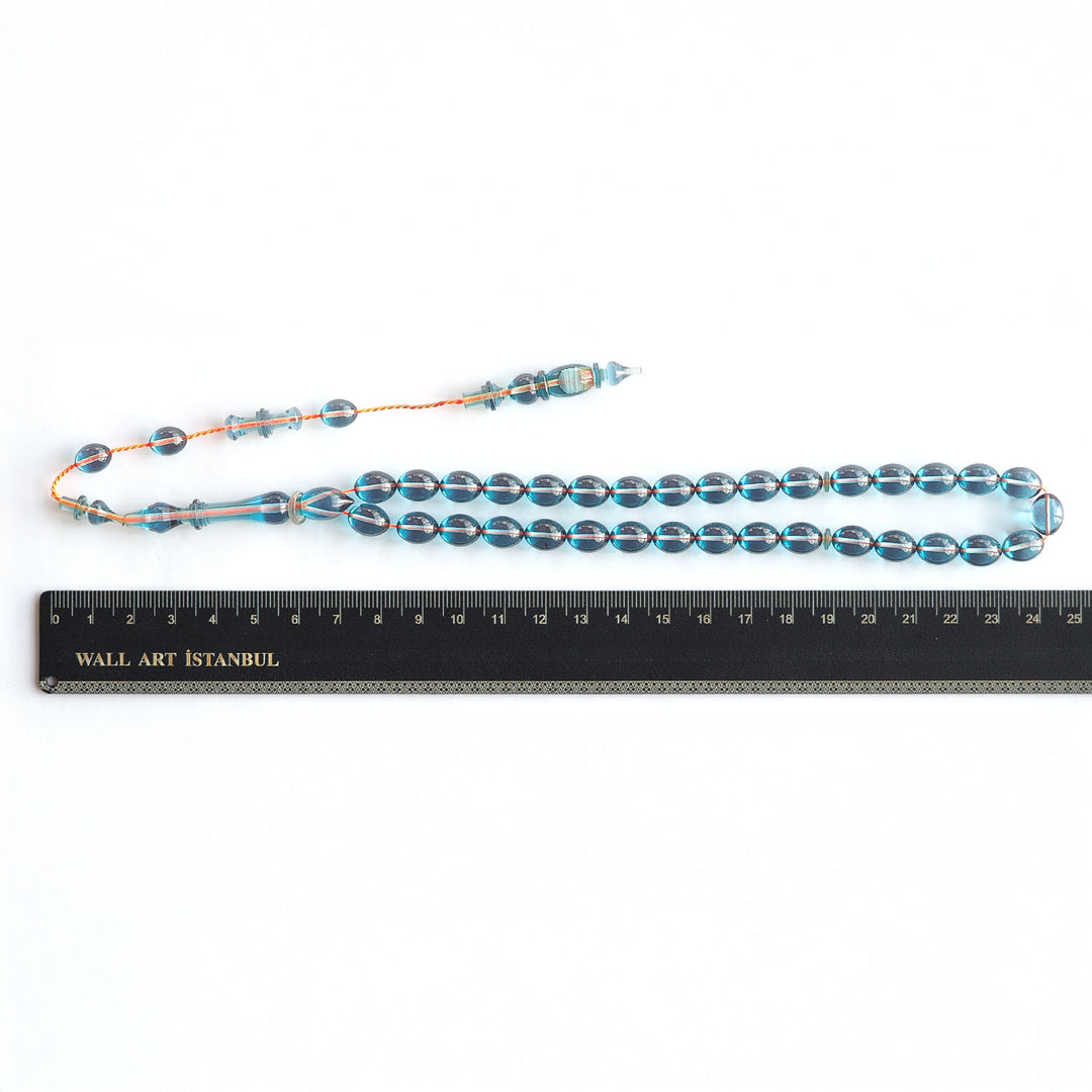 Fire Amber Oval-Cut Tasbeeh – WATD221