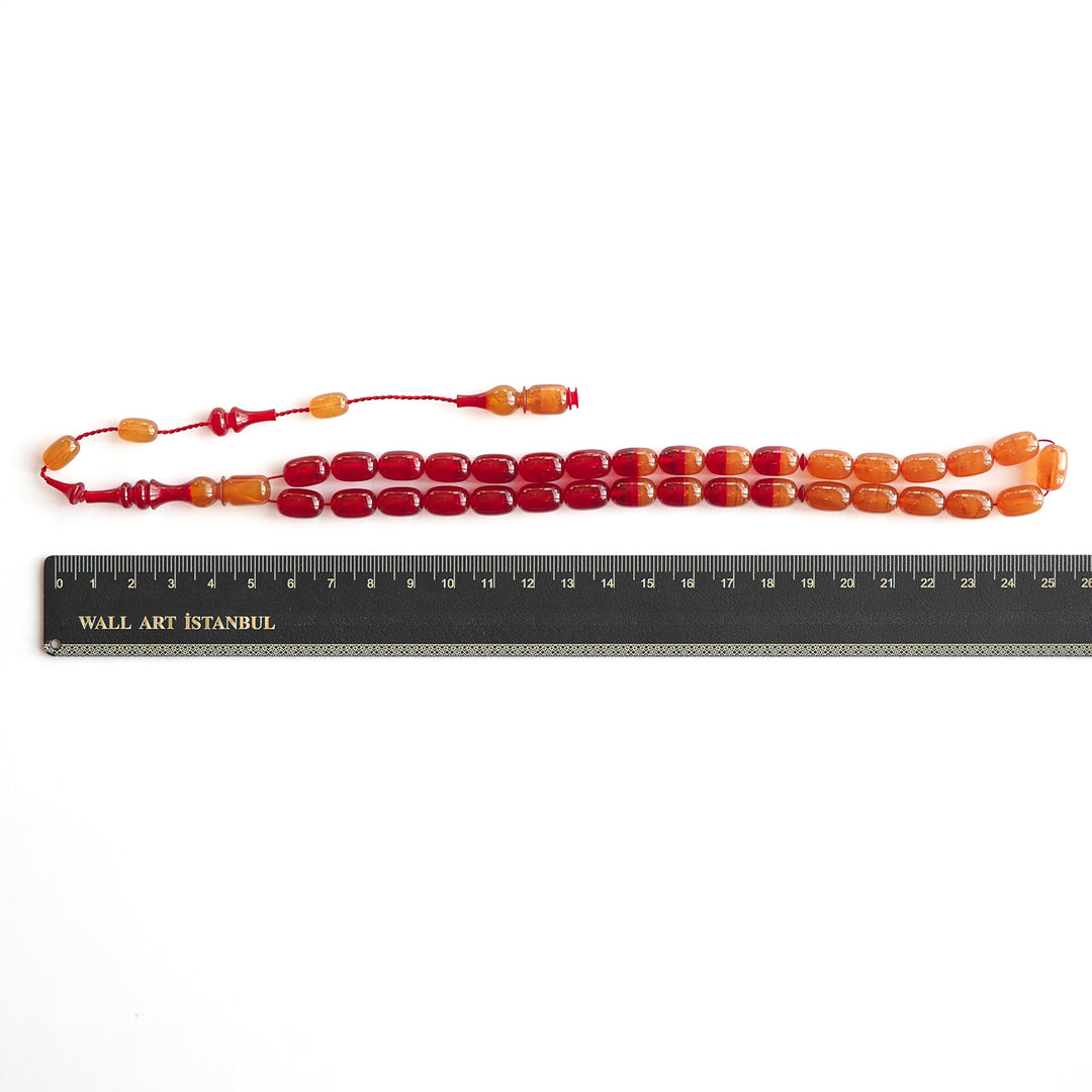 Two-Tone Catalin Egg-Cut Tasbeeh - WATD223