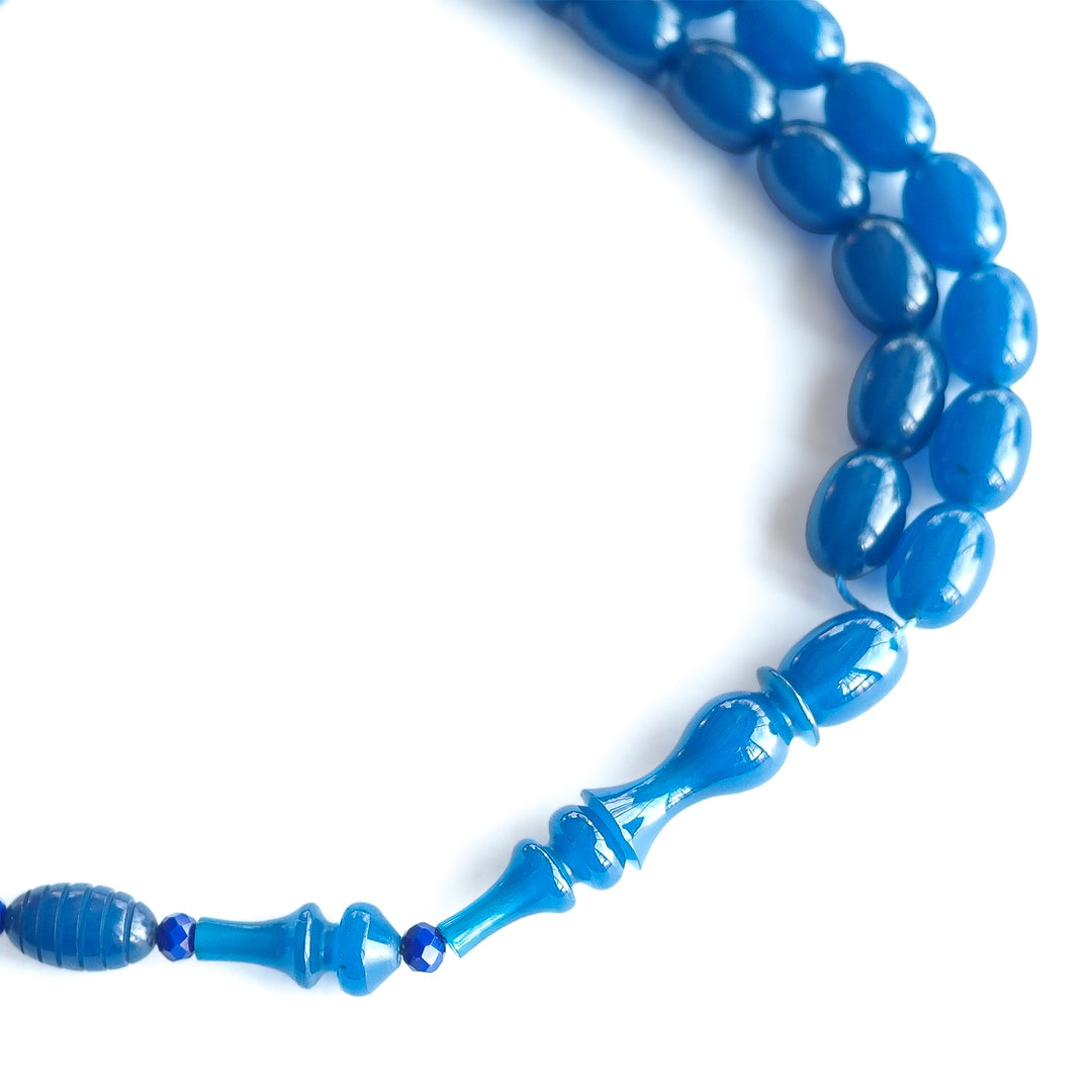 Şenalp Model Fire Amber Egg-Cut Tasbeeh – WATD225