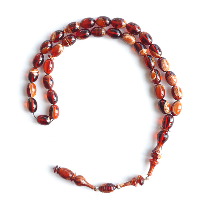 Şenalp Model Pressed Amber Tasbeeh – WATD227