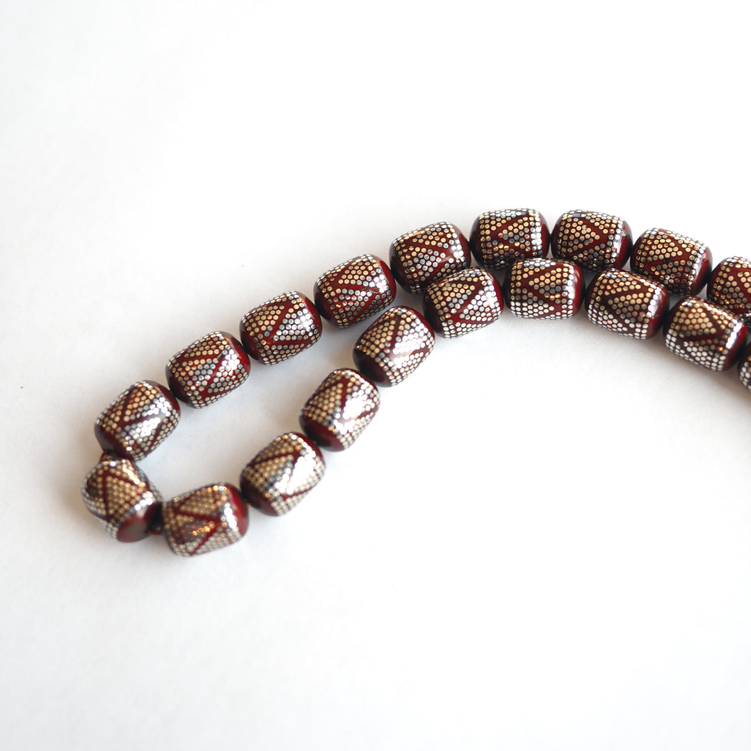 Kuka Tasbeeh with 1000-Fineness Pure Silver Inlay – WATD240