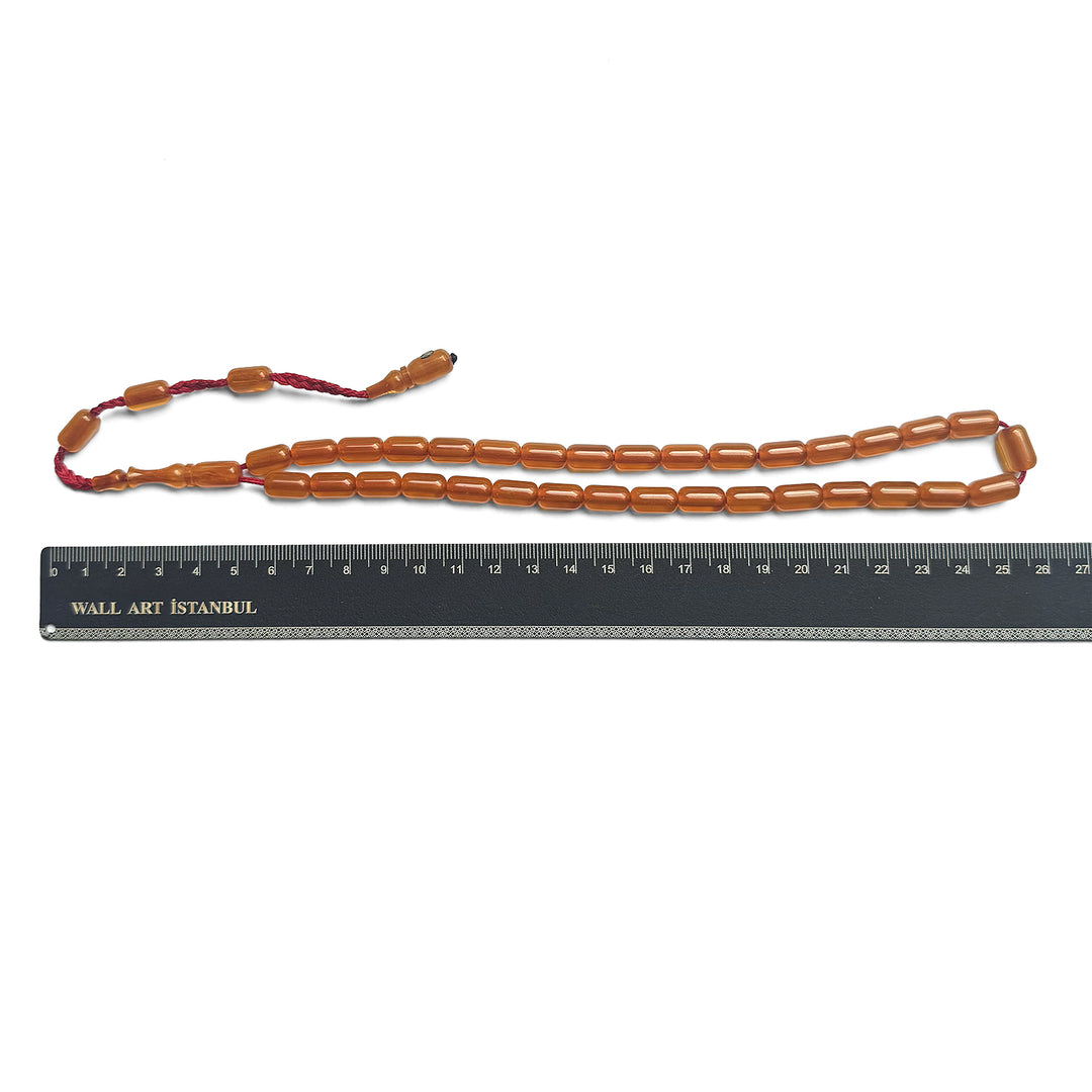 Faceted Fire Amber System Tasbeeh – WATD283