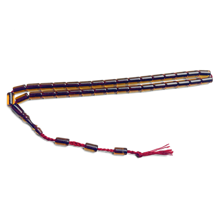 Faceted Fire Amber System Tasbeeh – WATD284