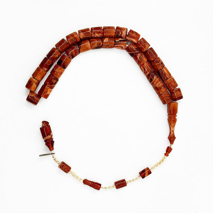 Czechoslovakian Imitation Barrel Cut Tasbeeh with Conical Drilling – WATD285