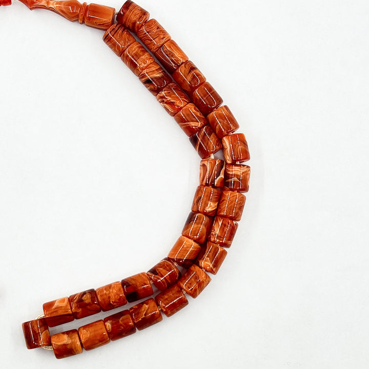 Czechoslovakian Imitation Barrel Cut Tasbeeh with Conical Drilling – WATD285