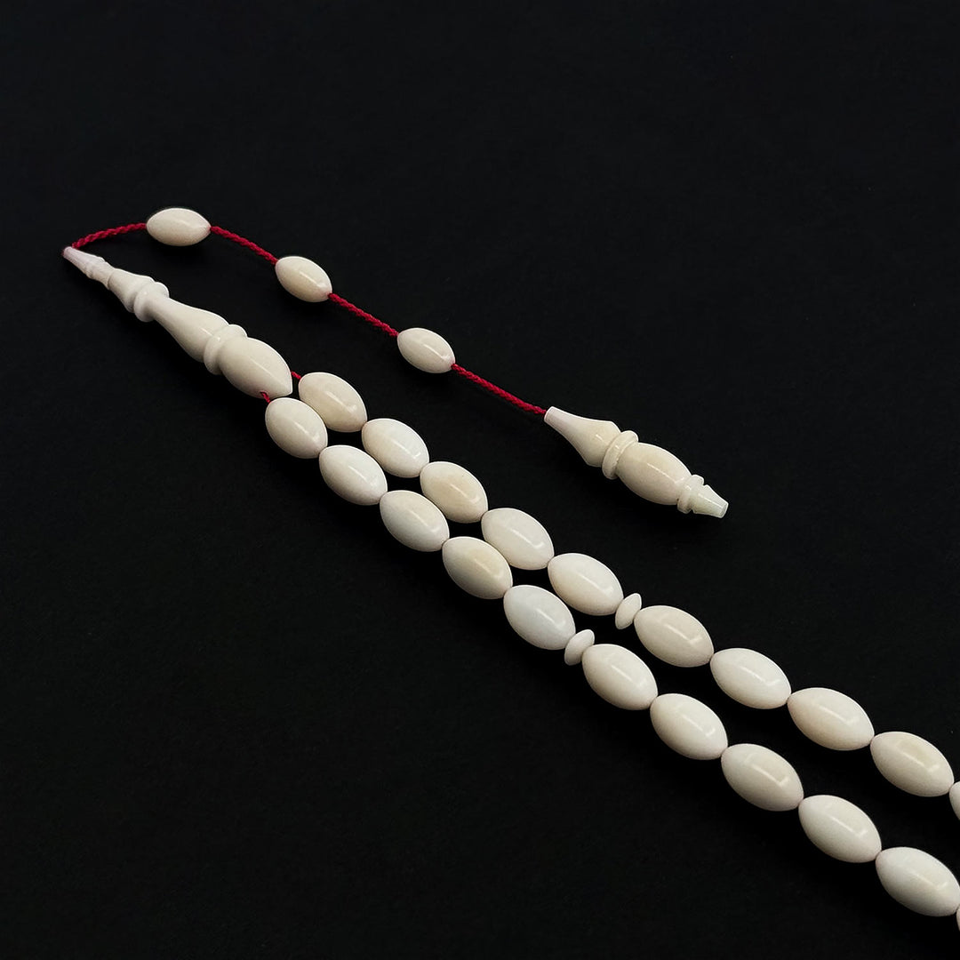 Handcrafted Narcil Wood Oval Cut Tasbeeh – WATD315