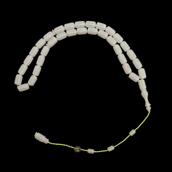 Capsule Cut Glitter Opal Tasbeeh – WATD319