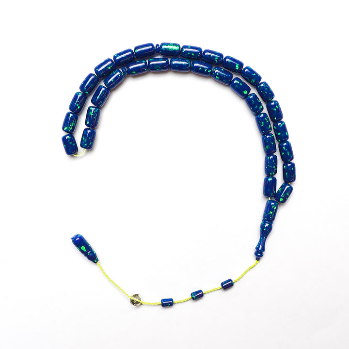 Capsule Cut Glitter Opal Tasbeeh – WATD320