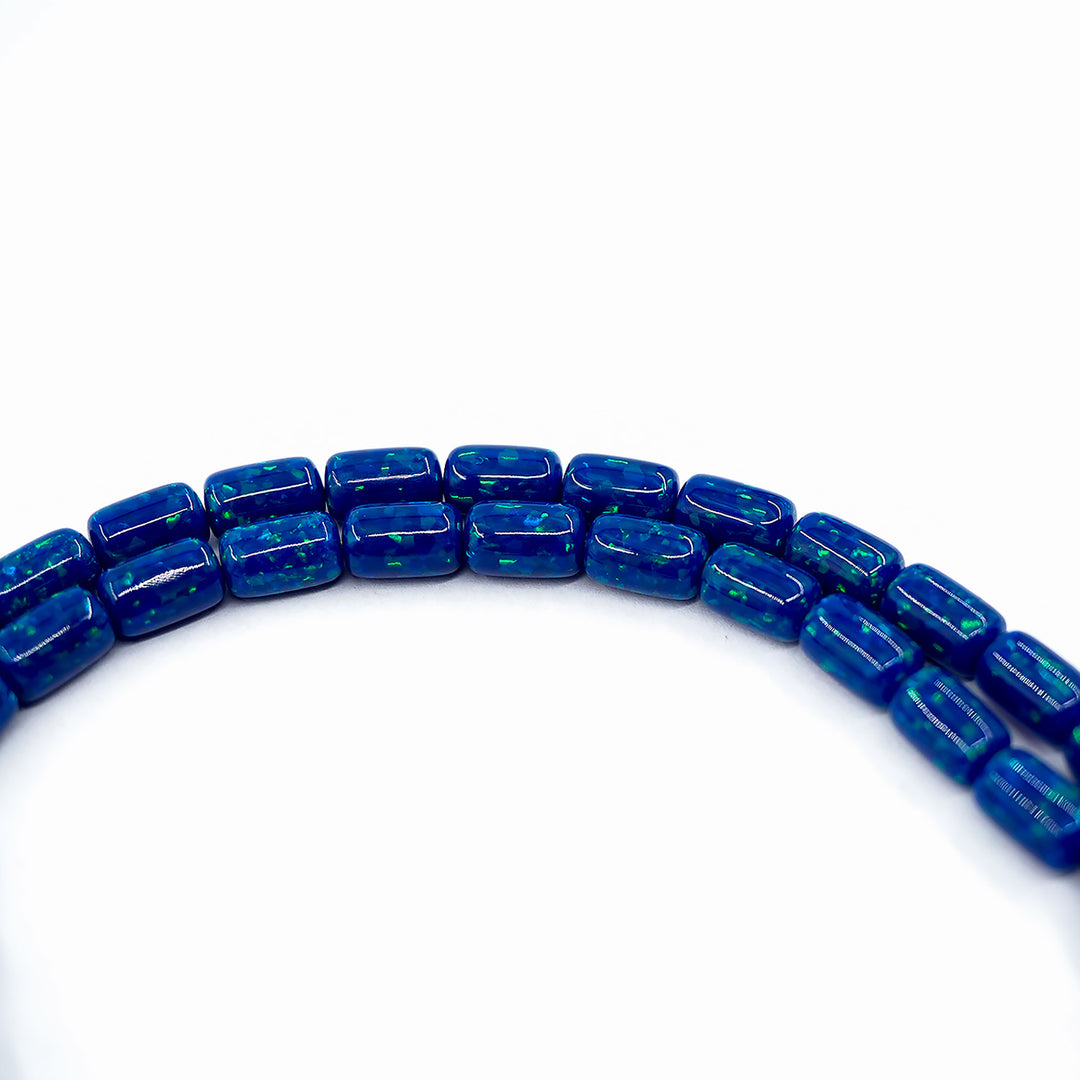 Capsule Cut Glitter Opal Tasbeeh – WATD320