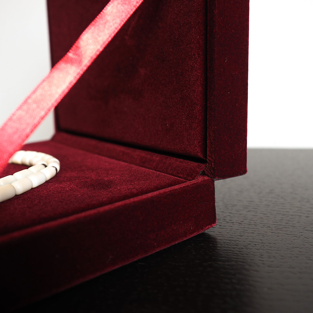 Exclusive Velvet-Covered Wooden Tasbeeh Box – WATD321