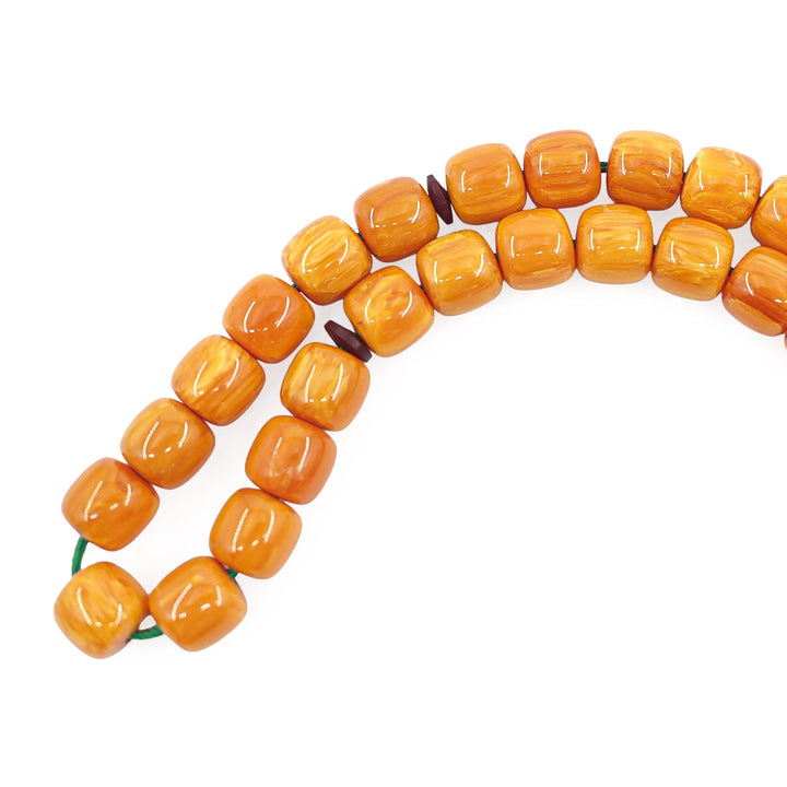 Handcrafted Amber Tasbeeh Ottoman-Style – WATD344