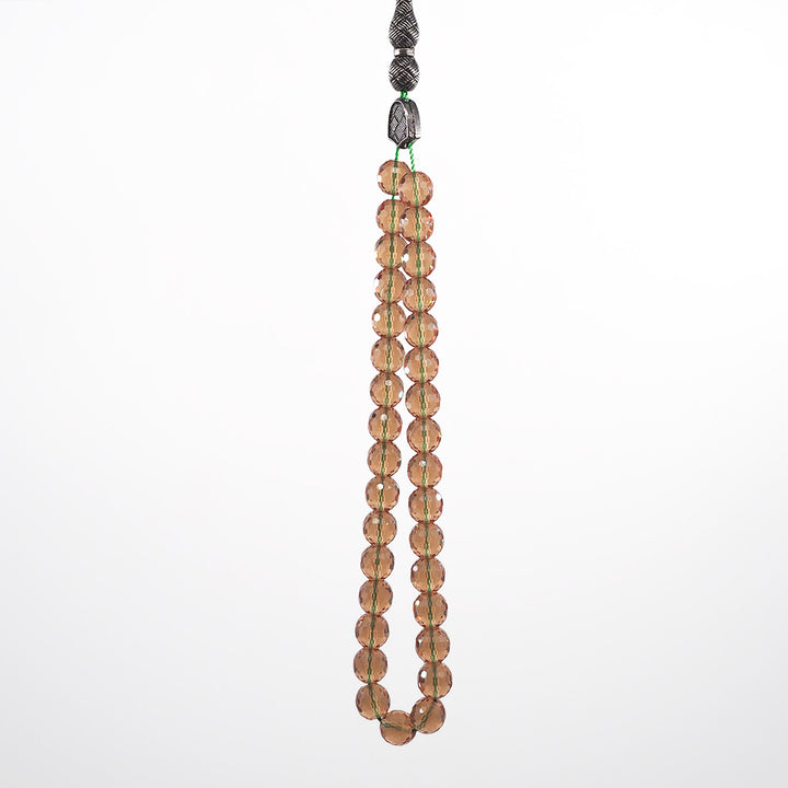 Handcrafted Zultanite Stone Tasbeeh with Brass Tassel – WATD375