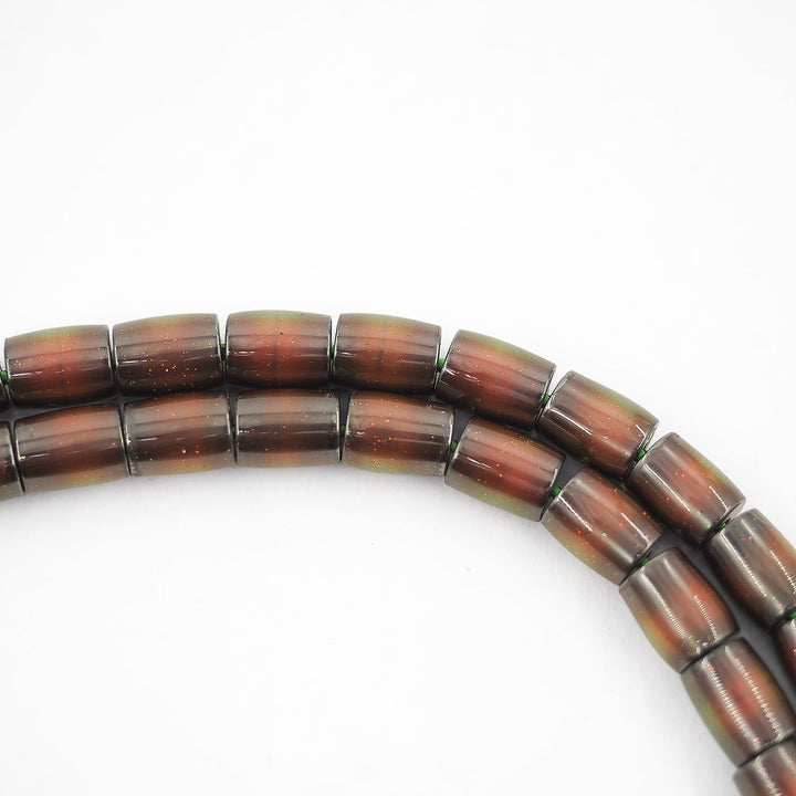 Premium Color-Changing Natural Stone Tasbeeh with Brass Tassel – WATD376