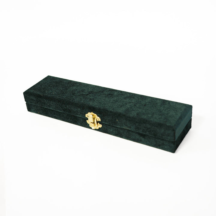 Exclusive Velvet-Covered Wooden Tasbeeh Box – WATD379
