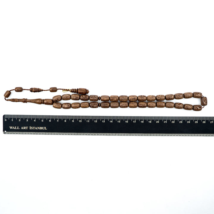 Handcrafted Capsule Cut Tigerwood Tasbeeh – WATD394