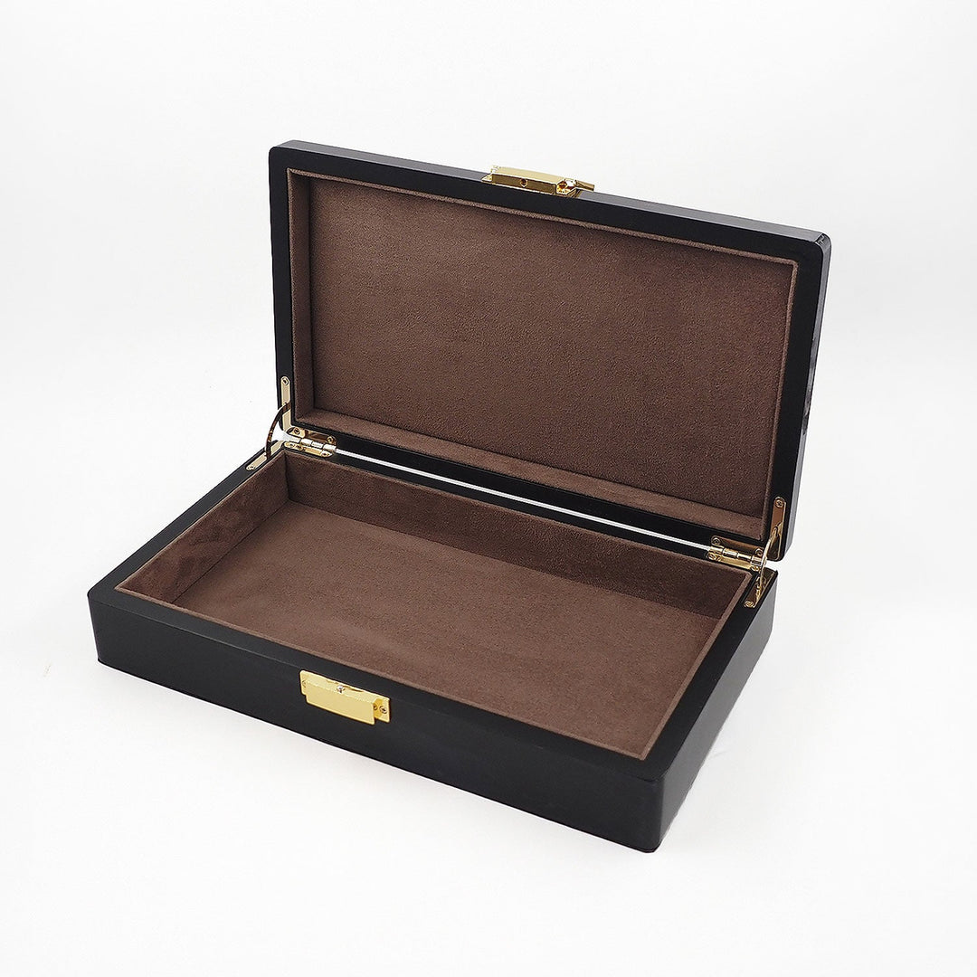 Select Series Anthracite Pattern Wooden Tasbeeh Box - WATD438