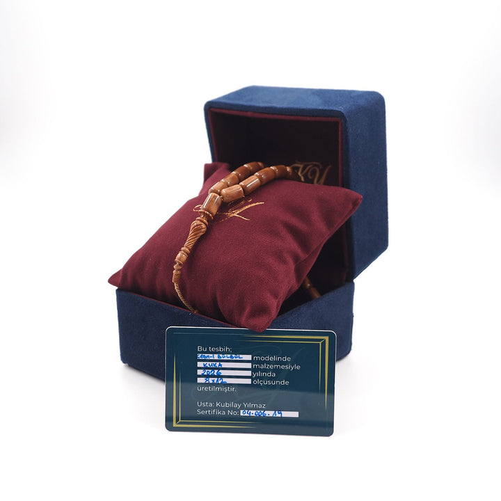 Certified Mastercrafted Çeşm-i Bülbül Sphere Cut Kuka Tasbeeh with Hand-Carved Imame & Premium Gift Box – WATD515