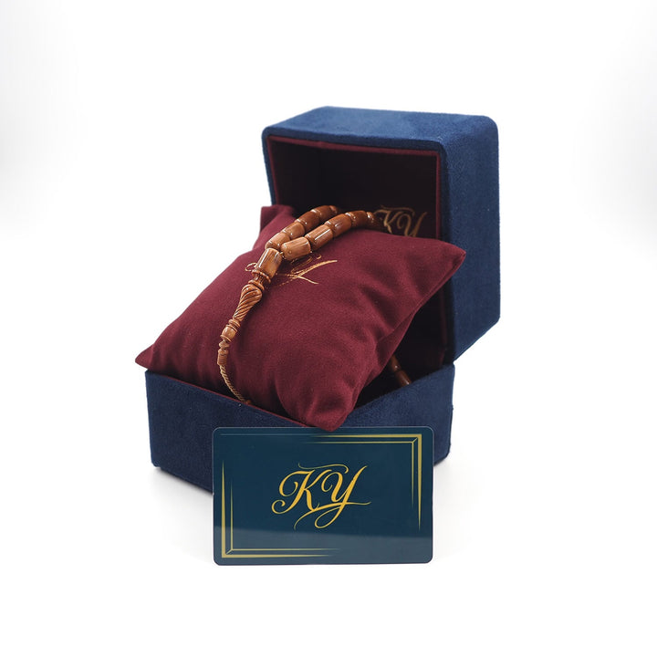 Certified Mastercrafted Çeşm-i Bülbül Sphere Cut Kuka Tasbeeh with Hand-Carved Imame & Premium Gift Box – WATD515